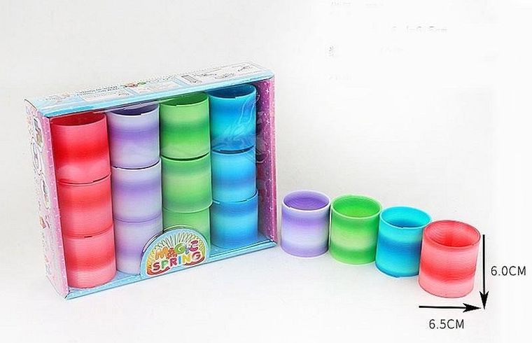 Adar, tęczowe sprężyny, 12 szt.