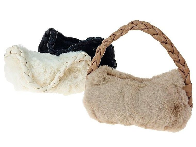 Adar, torebka pluszowa na ramię, 30-18-8 cm, 1 szt.