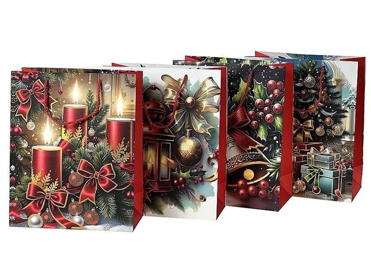 Adar, torebka prezentowa, Boże Narodzenie, 32-26-10 cm, 1 szt.