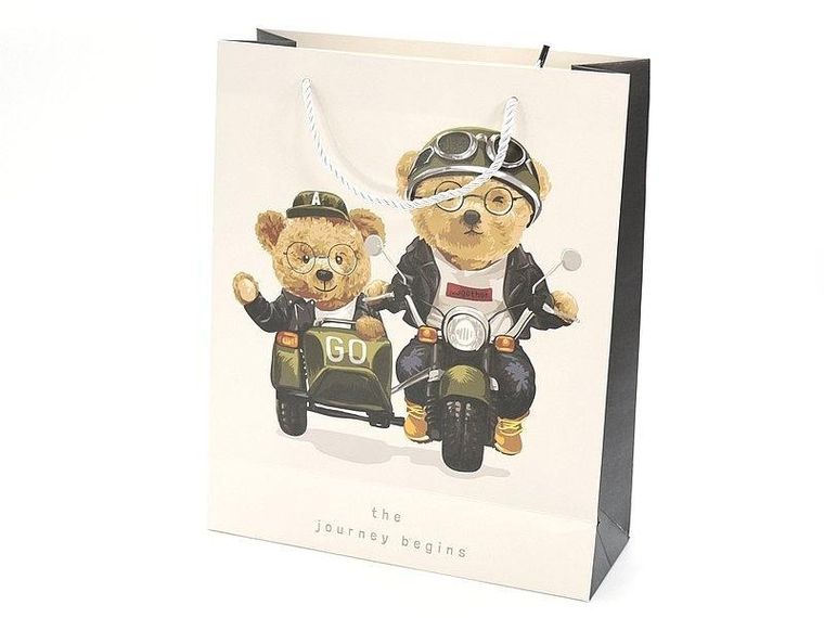 Adar, torebka prezentowa, Pluszaki, 32-26-10 cm, 1 szt.