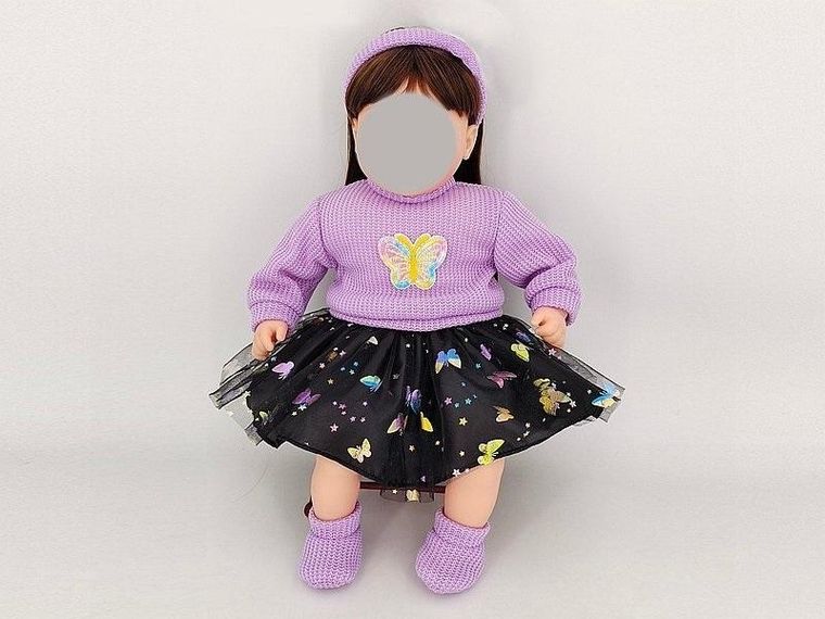 Adar, ubranko dla lalki bobas, motylek, 45 cm