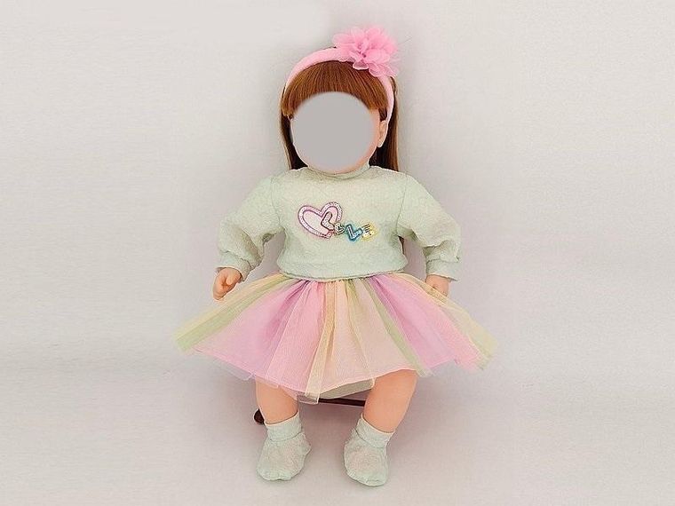 Adar, ubranko dla lalki bobas, spódniczka, 45 cm