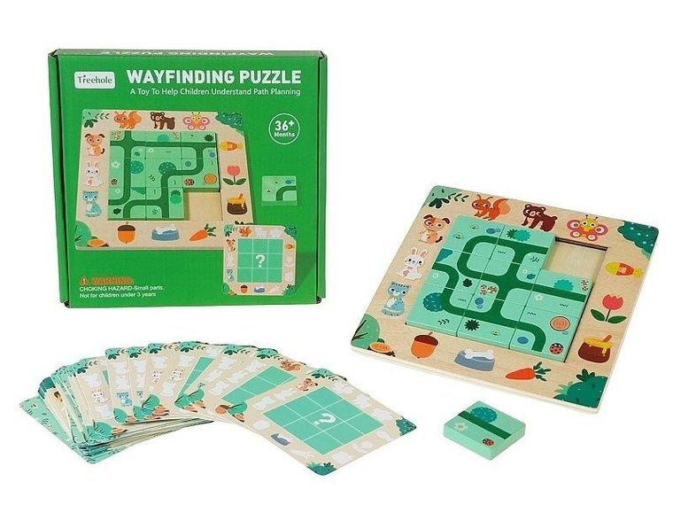 Adar, układanka drewniana, znajdź drogę