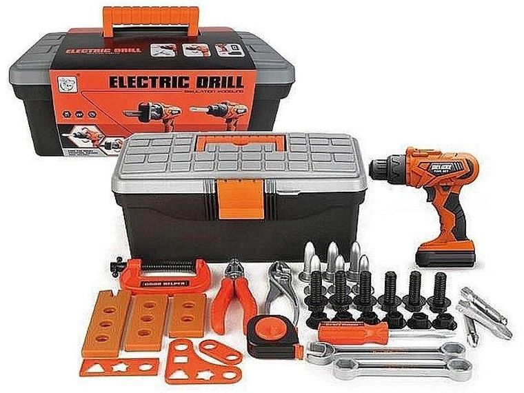 Adar, wiertarka na baterie z akcesoriami w walizce