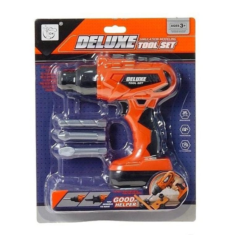 Adar, wiertarka z wymiennymi końcówkami, zabawka interaktywna