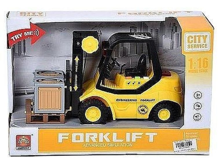 Adar, wózek widłowy, interaktywny pojazd budowlany, 1:16