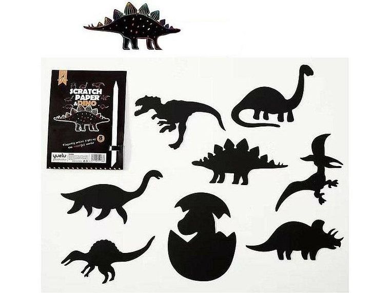 Adar, wydrapywanka, dinozaury, 8 kart