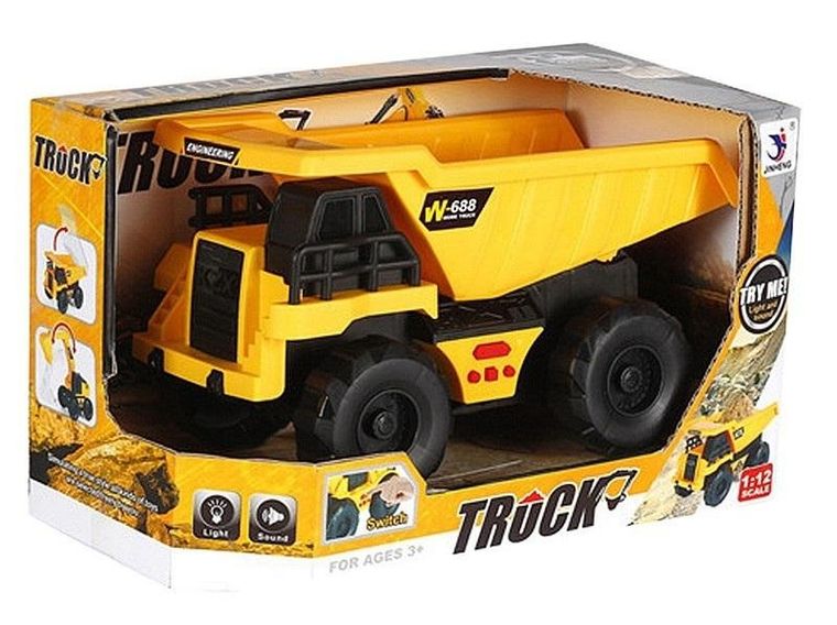 Adar, wywrotka z napędem, pojazd ze światłem i dźwiękiem