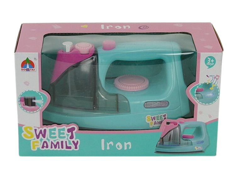 Adar, żelazko, niebiesko-różowe