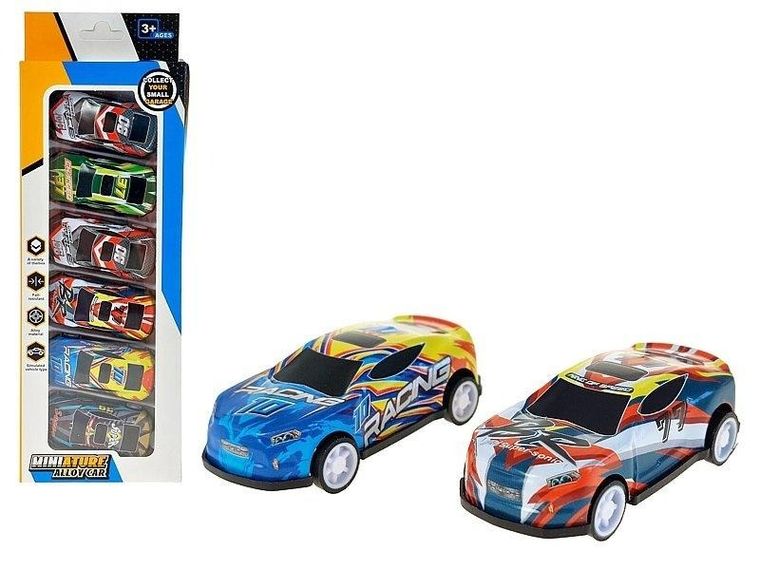 Adar, zestaw, 6 aut metalowych, 26,5-9-2,6 cm