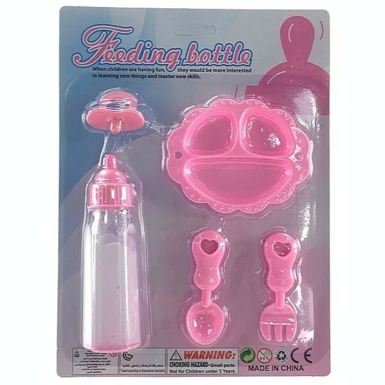 Adar, zestaw akcesoriów do karmienia lalek z magiczną butelką, 5 elementów