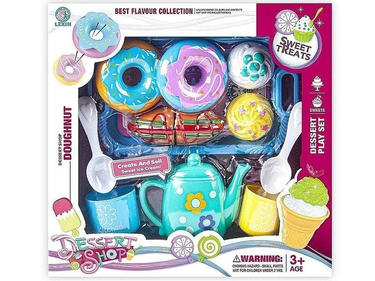 Adar, zestaw deserowy, niebieski