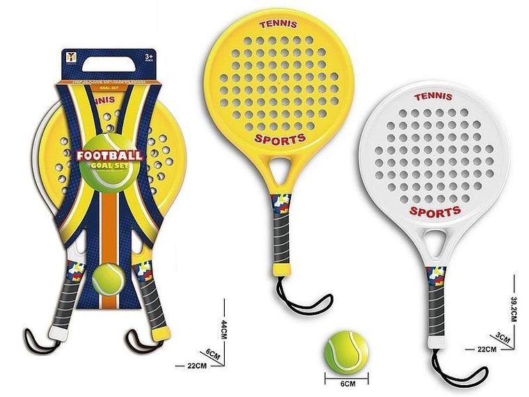 Adar, zestaw do gry w tenisa, 2 rakiety z pił