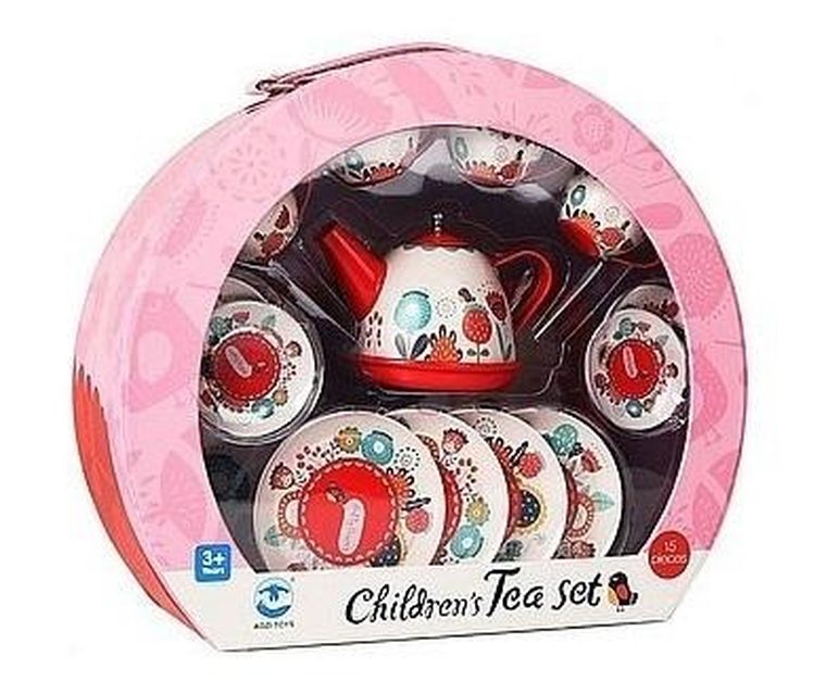 Adar, zestaw do herbaty, metalowy, 15 elementów