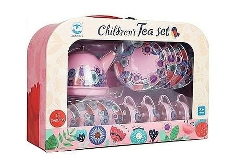 Adar, zestaw do herbaty, metalowy, 15 elementów