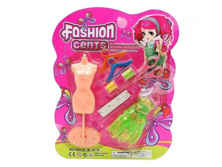 Adar, zestaw krawiecki dla lalek, z sukienką, 8 elementów