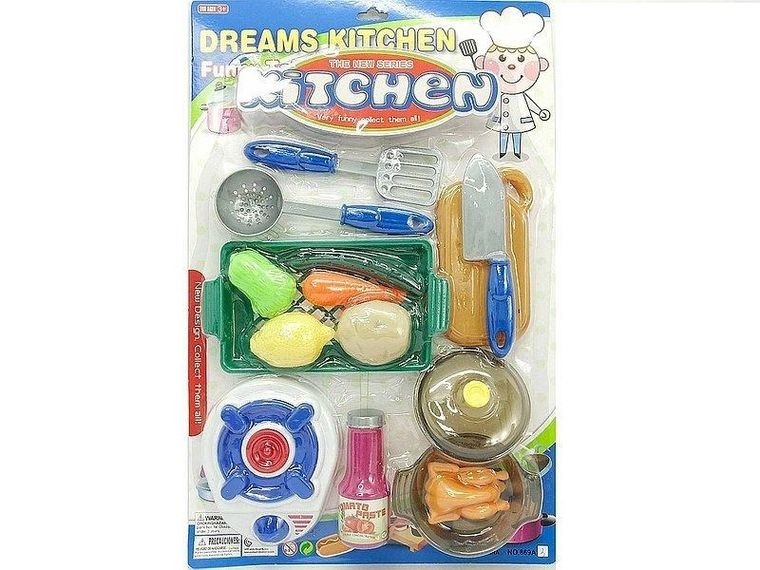 Adar, zestaw kuchenny z palnikiem, niebieski