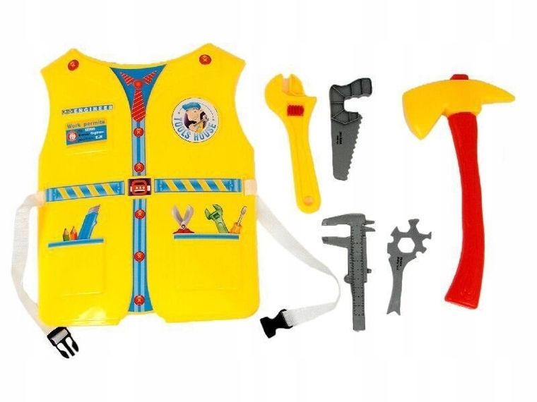 Adar, zestaw narzędzi budowlanych z kamizelką
