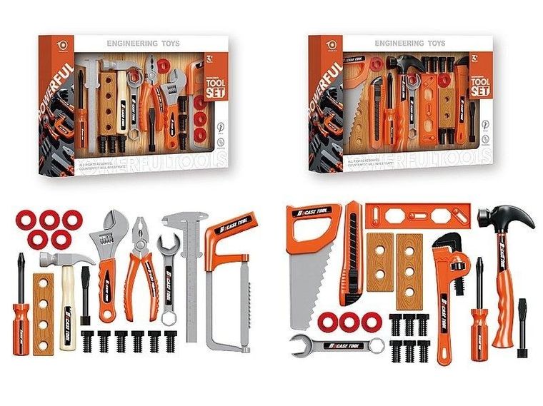 Adar, zestaw narzędzi, pomarańczowy, 1 szt.