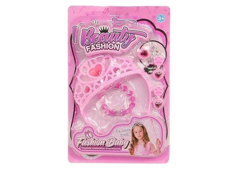 Adar, zestaw piękności, biżuteria, różowy