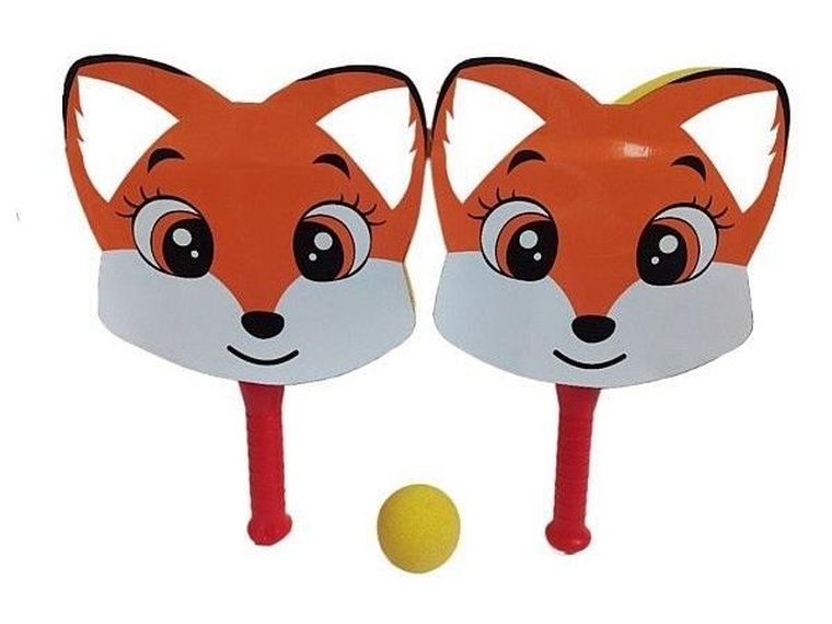 Adar, zestaw rakietek piankowych, Lis z piłeczką
