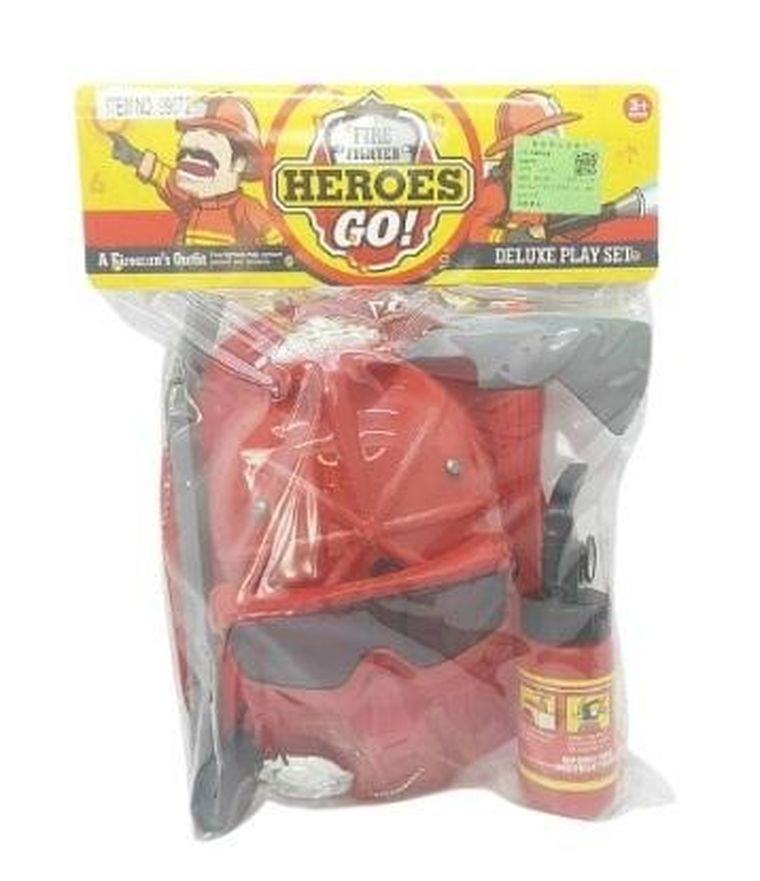 Adar, zestaw strażaka z hełmem i maską