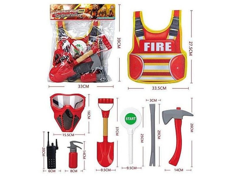 Adar, zestaw strażaka z kamizelką