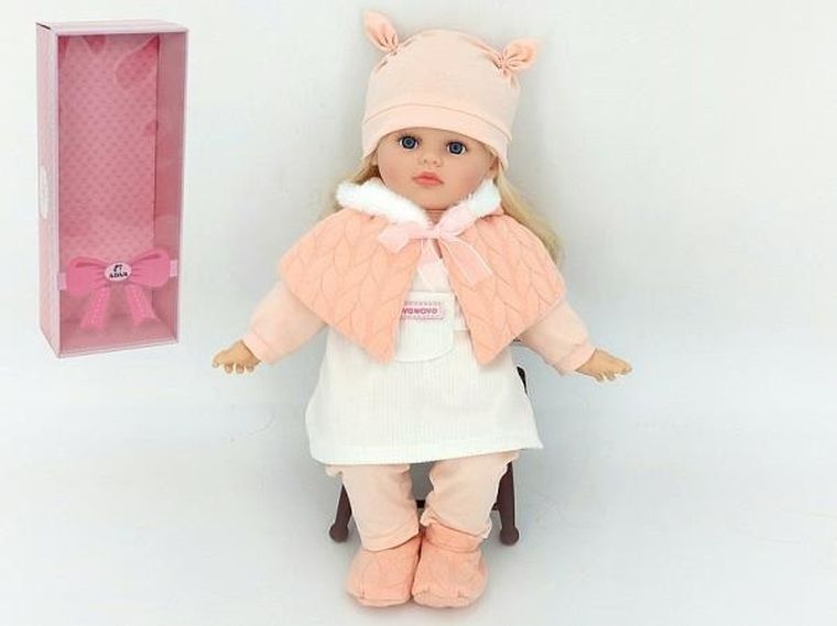 Adar, Zimowa lalka interaktywna z dźwiękiem, dziewczynka, 40 cm