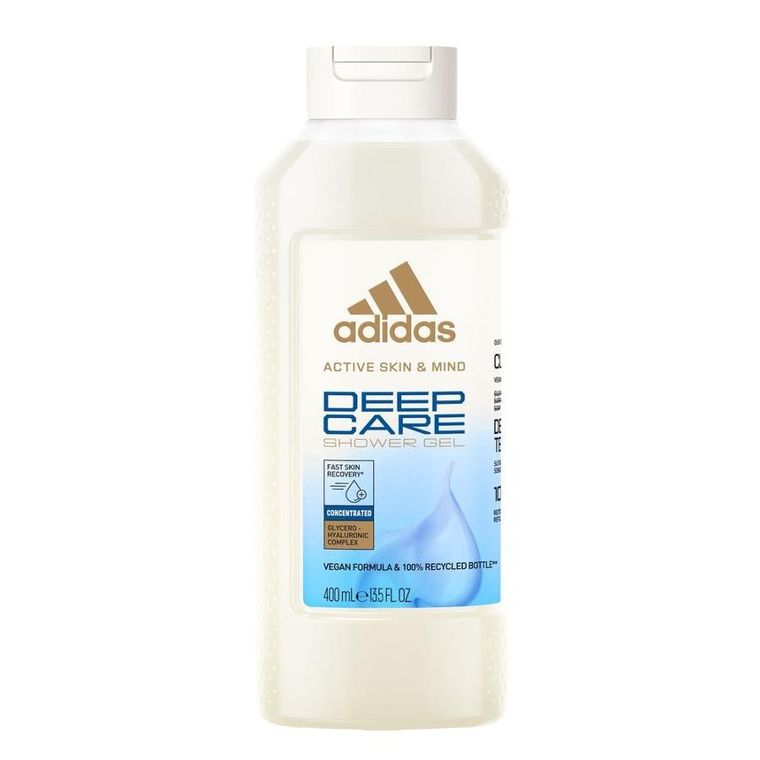Adidas, Active Skin & Mind, Deep Care, żel pod prysznic dla kobiet, 400 ml