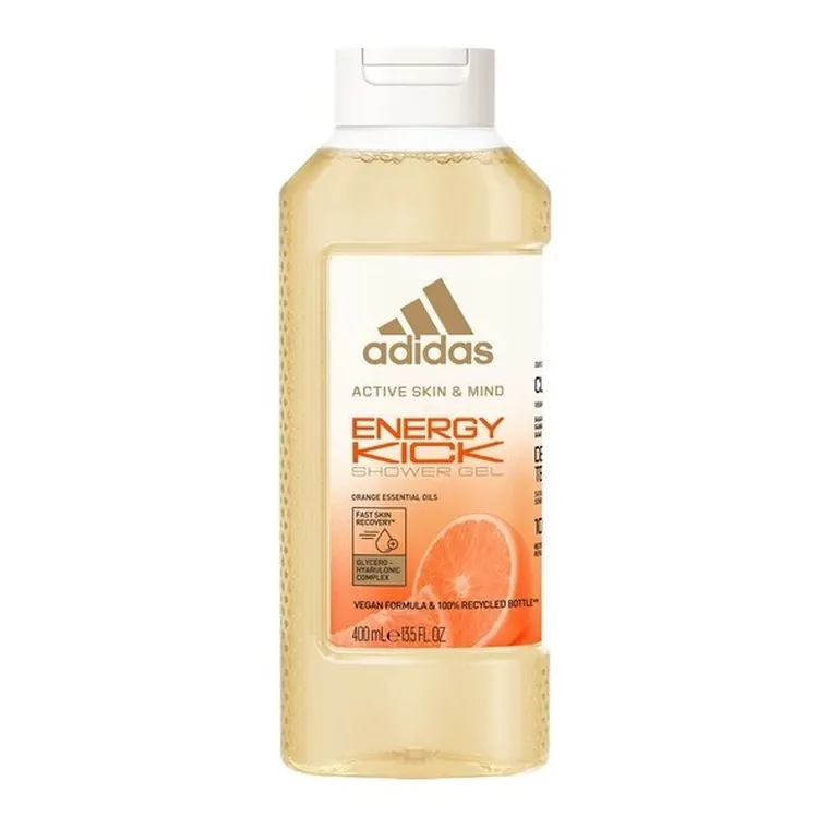 Adidas, Active Skin & Mind Energy Kick, żel pod prysznic dla kobiet, 400 ml