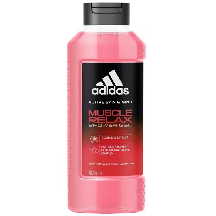 Adidas, Active Skin & Mind Muscle Relax, żel pod prysznic dla mężczyzn, 400 ml