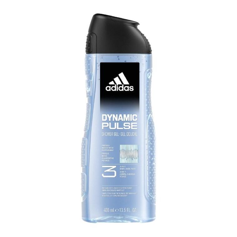 Adidas, dynamic pulse, żel do mycia 3w1 dla mężczyzn, 400 ml