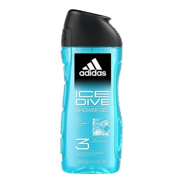 Adidas, Ice Dive, żel pod prysznic dla mężczyzn, 250 ml