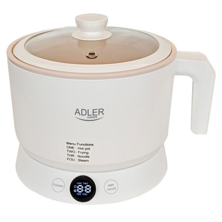 Adler, garnek wielofunkcyjny, 4 inteligentne tryby pracy, LED