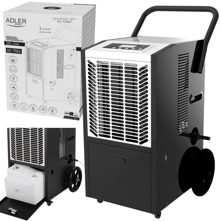 Adler, osuszacz powietrza, budowlany, przemysłowy, sprężarkowy, 50L/24h