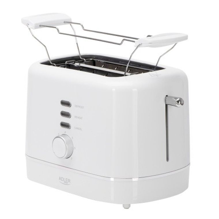 Adler, toster z rusztem, biały