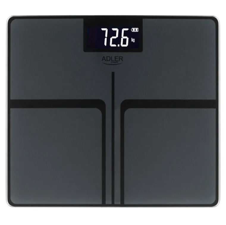 Adler, waga łazienkowa USB-C, akumulatorowa, do 180 kg