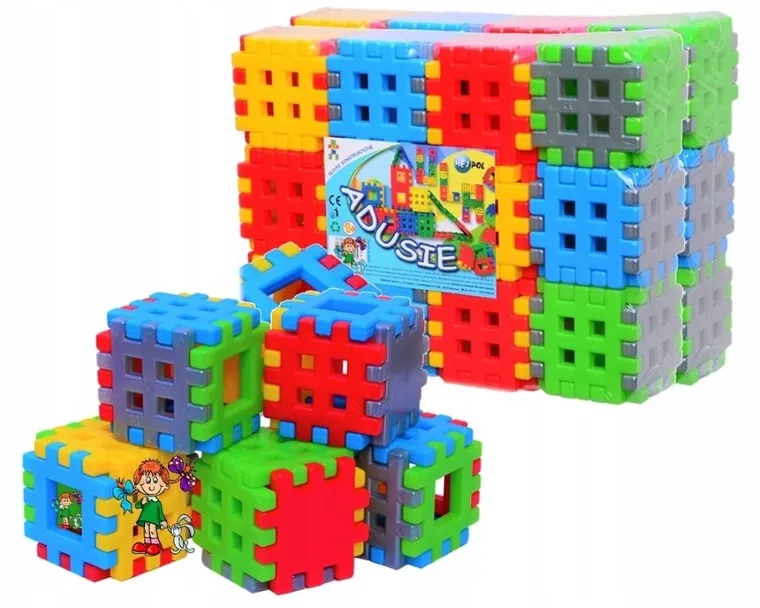 Adusie, klocki konstrukcyjne, 144 elementy