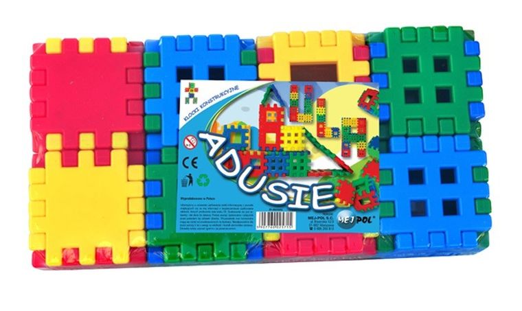 Adusie, klocki konstrukcyjne, wafle, 48 elementów