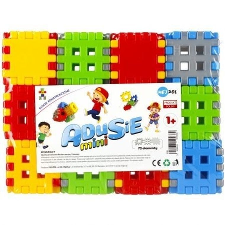 Adusie, Mini, klocki konstrukcyjne, 72 elementy