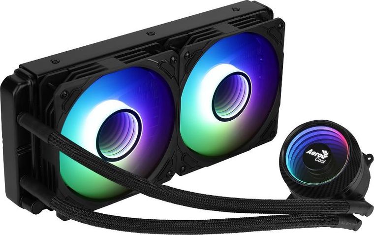 Aerocool, PGS Mirage L240, chłodzenie wodne, ARGB BK
