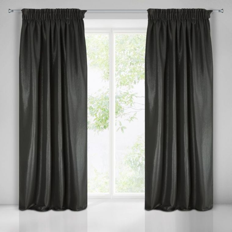 Aggie, zasłona zaciemniająca gotowa, strukturalna, z lureksem, 140-270 cm