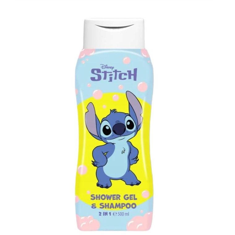 Air-Val, Lilo i Stitch, żel pod prysznic i szampon dla dzieci 2w1, 500 ml