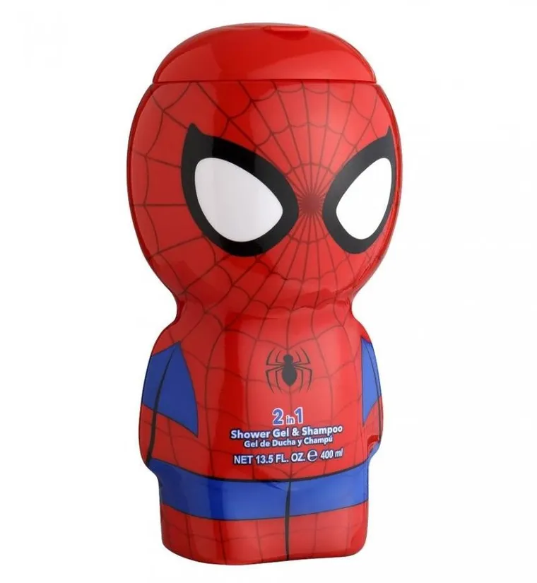Air-Val, Spiderman 2in1 Shower Gel & Shampoo 2D, żel pod prysznic i szampon dla dzieci, 400 ml