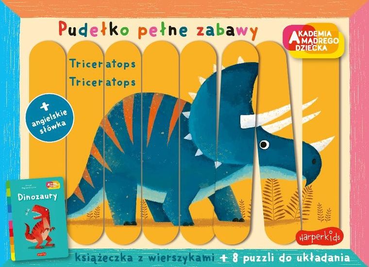 Akademia Mądrego Dziecka. Pudełko pełne zabawy. Dinozaury