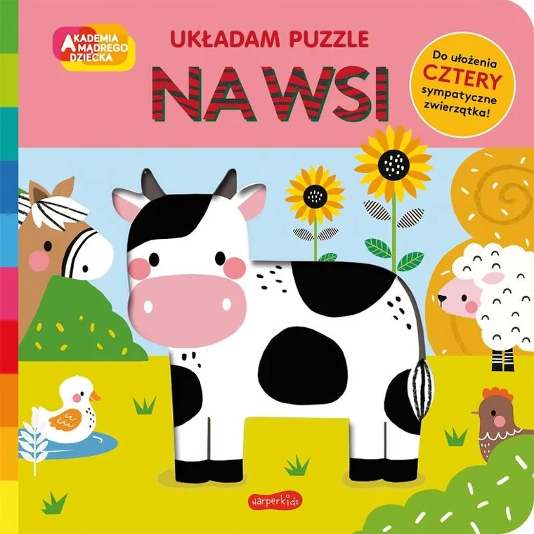 Akademia Mądrego Dziecka. Układam puzzle. Na wsi