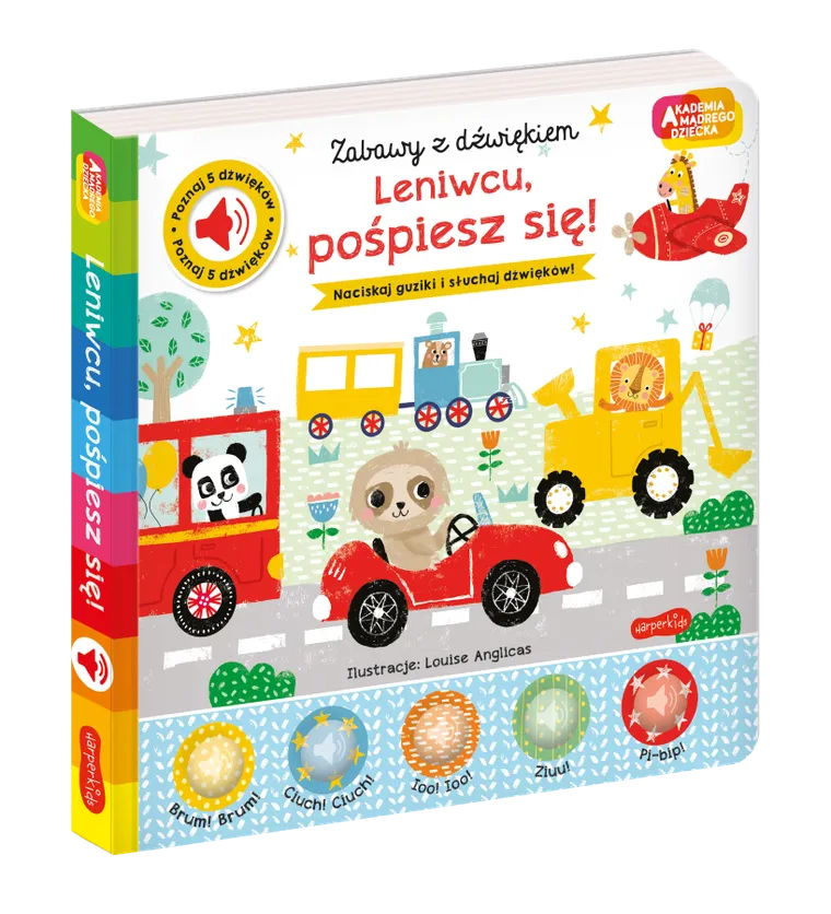 Akademia Mądrego Dziecka. Zabawy z dźwiękiem. Leniwcu, pośpiesz się!