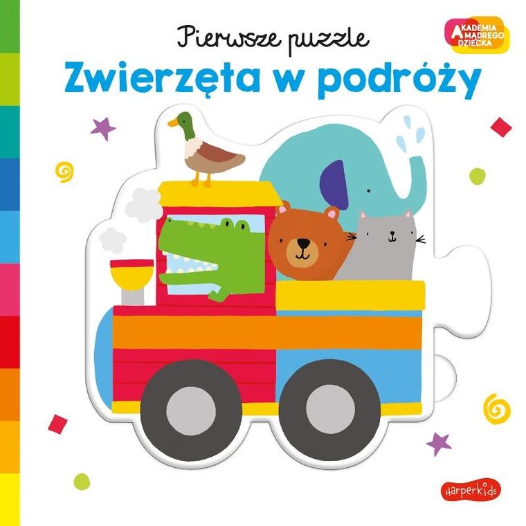Akademia Mądrego Dziecka. Zwierzęta w podróży. Pierwsze puzzle