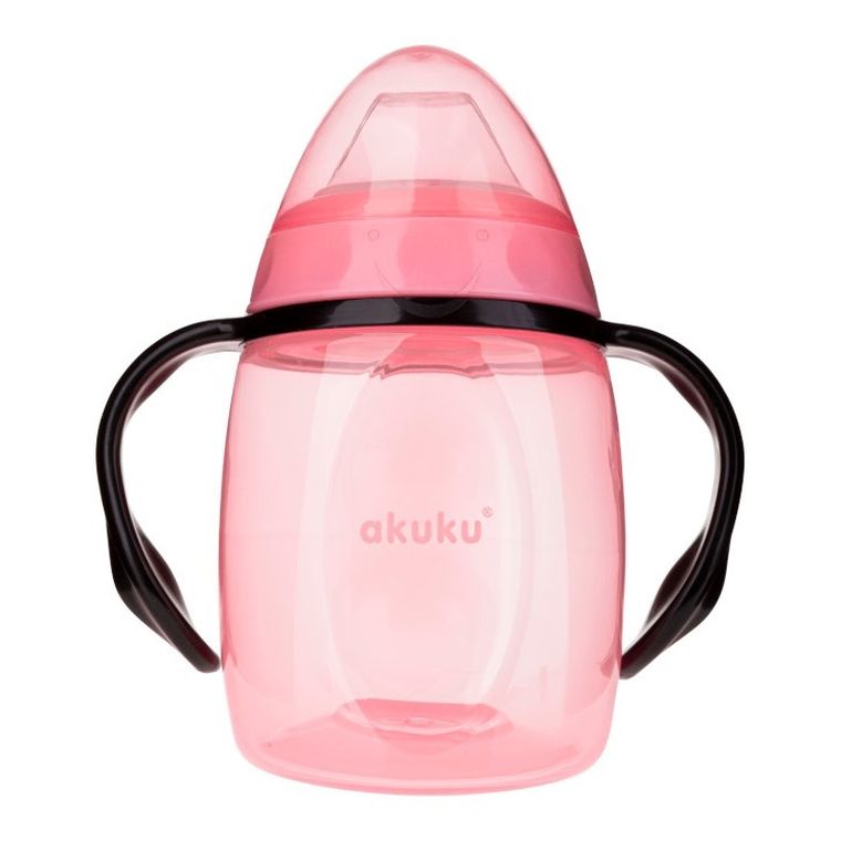 Akuku, bidon z miękkim ustnikiem, różowy, 280 ml, A0429