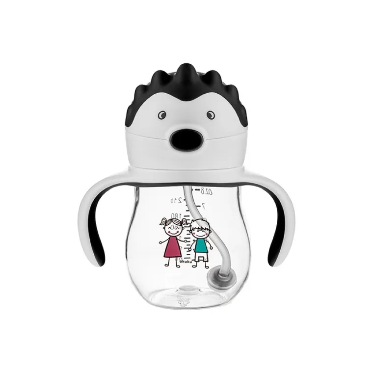 Akuku, bidon ze słomką z odważnikiem, A0034, 250 ml